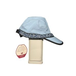 Vintage KAVU Nylon Strapback Hat Blue Black Aztec Print Made in USA Climbing Med